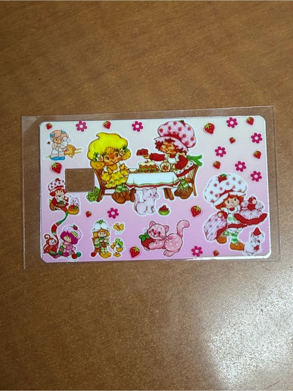 Strawberry shortcake Pink debit/credit card cover